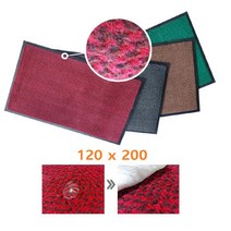 호텔 대형건물 로비 눈비 먼지제거 발매트 미끄럼방지 신발털이 카페트, 레드 120X200cm, 기본선택