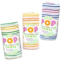 일본 팝타올 6P세트/샤워타올/목욕타올/때타월, 6개, 혼합색상