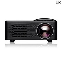 빔 프로젝터 미니 가정용 휴대용 LED 프로젝션 머신 HD 스마트 홈 시어터 시네마 미국 플매트 카펫 러그 블랙, [01] Black EU Plug EU Plu, Black EU Plug EU Plu