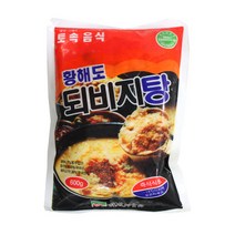 (냉동)고향식품 황해도 되비지탕600g, 1세트