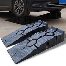 셀프자동차정비 간이리프트 자동차리프트 경사로 카업 경사판 미끄럼방지 고무, 2개(1세트)