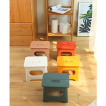 하이어데코 휴대용 접이식 발디딤대 의자 특대, 레드