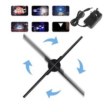 스펙트럼 프리즘 3D 홀로그램 광고 팬 홀로 그래픽 디스플레이 에어 비디오 프로젝터 224 조명 매장 바 카지노 42cm 내구성, 영국