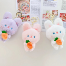 세아 당근토끼 키링, 화이트, 1개