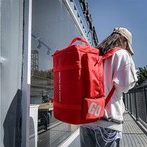 발레가방 대용량 멀티 포켓 운동화 피트니스 가방 남녀 공용 체육관 더플 여행 야외 농구 수영, 04 빨간