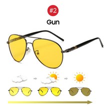 야간 투시경 투시 망원경 적외선 고배율 나이트비전 VIVIBEE 남자 Photo hromi 편광 선글라스 파일럿 스타일 알루미늄 여성 옐로우, 02 2 Gun