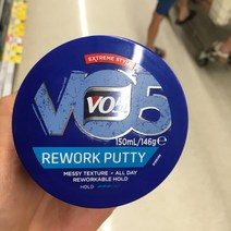 Vo5 Texture Putty Rework 텍스처 퍼티 리워크 헤어왁스 150mlx2팩, 1개