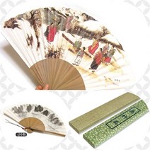 오죽선 산수화 대나무전통부채, 오죽선풍경부채(널뛰기)