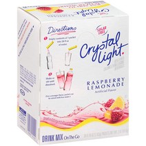 Crystal Light 라즈베리 레몬에이드 무설탕 파우더 음료 30패킷 4팩, 1개, 상세설명참조