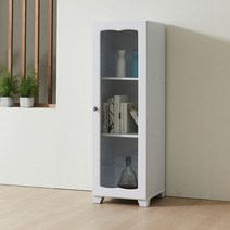 라온스2 400유리장식장 틈새수납장 틈새장 주방수납장, 멀바우