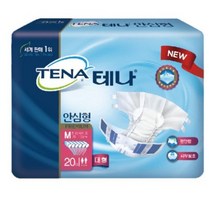 테나 안심형 성인기저귀 남녀공용 대형, 20매입, 2팩