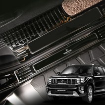 크립톤 모하비 더마스터 블랙 카본 몰딩 차량 용품 악세사리, 도어스텝 도어스커프 8p 모하비 더마스터