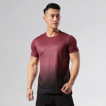 마라톤복 육상복 러닝 조깅 남성 퀵 드라이 그라디언트 티셔츠 통기성 마라톤 피트니스 탑, xxxl, 그물