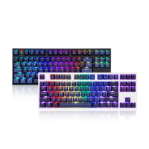 한성컴퓨터 GK687 TKL 게이트론 RGB 기계식 키보드 (블랙 갈축)