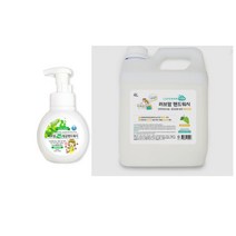 윈지커머스_221102 [WINZI_몰] 핸드솝 핸드세정액 세정제선물세트 라이온코리아 비누, 러브맘 핸드워시 300ml(1개)+4L(1통), 레몬향 _JMOC