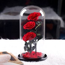 상패 왕꽃다발 로즈 거대한 장미 유리 커버 블루 발렌타인 데이, 자이언트세라이브IIIBlackRose