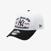 백화점상품 뉴에라 디스이즈네버댓 X MLB 뉴욕 양키스 언스트럭쳐 볼캡 화이트/블랙