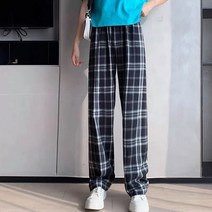코마드 편한 체크 와이드팬츠 WPT013J