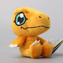 6 가지 스타일 Digimon Agumon Gabumon Patamon Gomamon 귀여운 미니 플러시 펜던트 러블리 키 체인 12 cm, 아구몬