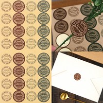 쿠키 빵 포장용 원형 데코스티커 32P 선물스티커 문구스티커, 단일수량