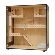 원목 조립식 고양이 호텔장 캣타워 케이지 울타리 집