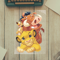 Lion King 의류용 다림질 전사, 374A