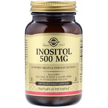 솔가 이노시톨 500mg 100정 (캡슐) Solgar Inositol 100 VCapsules, 1개, 100캡슐