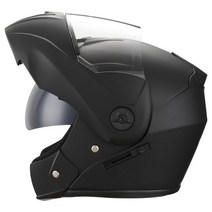 [대두오토바이헬멧] DAYU 오토바이 헬멧 시스템 헬멧 오픈 페이스 풀 페이스 헬멧 듀얼 썬 바이저, A무광 블랙