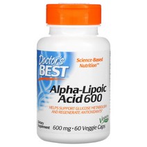 닥터스베스트 비건 알파리포산 600mg 60 베지캡슐, 600mg -선택하신 용량이 사진보다 우선합니다., 60 개, 1개, 180정