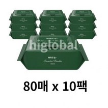 바이오늘 프리미엄 에센셜 밤부 대나무 원단 엠보싱 유아물티슈 캡형, 200팩, 80매