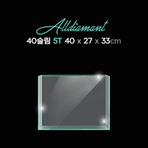 청룡아쿠아 40슬림 올디아망 40X27X33cm 5T 초백어항 매트사은품