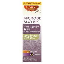 Bioray Inc. (바이오레이) Microbe Slayer 미생물 디톡스 알코올 무함유 60ml(2fl oz) US 직배송