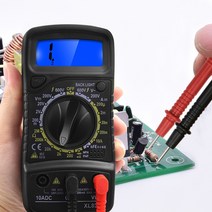 디지털 LCD 전압측정기 미터 휴대용 전류계 전류 전압 테스터 정전용량 측정기 XL830L, 한개옵션0