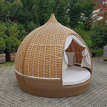 수영장 호텔 해변 야외 라탄 안락 의자 비치 소파 둥지 소파 베드, J부 피닉스 테일 2.2M