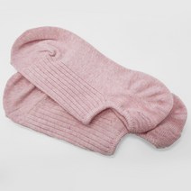 언더페이스 여성 골지 덧신 양말 페이크삭스, 피치핑크(여성)