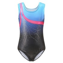 리듬체조 리본 여자 정장 통기성 부드러운 패션 장식 조각 컬러 민소매 일치하는 정장 옷, l, 14