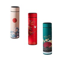 작업 야외 하이킹을 위한 3피스 물병 LED 온도 터치 디스플레이, 22.5cmx6.5cm, 스테인레스 스틸, 다색