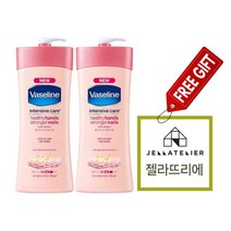 바세린 인텐시브 케어 헬씨 핸드앤스트롱거 네일 로션 450ml (젤네일스티커증정), 2개