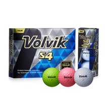 Volvik 볼빅 골프공 구S4 4피스 / 골프타임, 단품