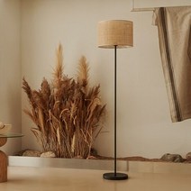 (전구증정)[한샘조명] 우붓 라탄 플로어램프(장스탠드), 단품