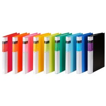 PP 인덱스클리어화일 40매 F521-7 유치원 어린이집 학교 서류 학습지 미술 보관, 빨강