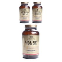 [2+1 기획상품] 솔가 레시틴 1360 mg 100정, 3개