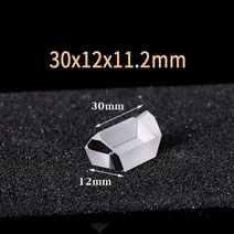 직각 지붕 프리즘 K9 광학 빛 스펙트럼 물리 교육 실험 27.6x11x13.1mm, 02 12mm
