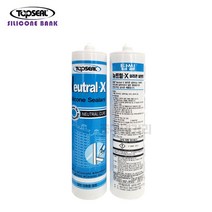 탑씰 실리콘 뉴트럴X 중성 경화형 창호 유리공사 건축 벽돌 콘크리트 보수용품 300ml, 투명