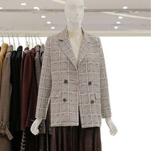 [AK백화점][더아이잗] 더블버튼 체크자켓 (IL3N0JK78)
