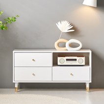 셀르 TV 다이 1000 거실장 3서랍, 오크