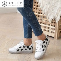 애슬릿 애슬릿 여성 글리터 스타 화이트 통굽 스니커즈 3cm (6791184)