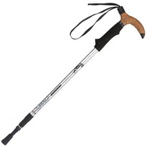 코르크 등산스틱 등산 스틱추천 용품, 65-135cm, 은색