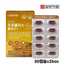 호주 프로폴리스 캡슐 고함량 플라보노이드 비프로폴리스 알약 항산화 면역력 영양제 Propolis, 2개, 30캡슐