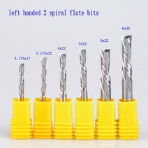 다기능 유리 타일 자르기 헤라 오일 커터5pcs 3.175mm 4mm 5mm 6mm AAA 왼손잡이 2 나선형 플루트 비트 다, 03 5Pcs 3.175X15